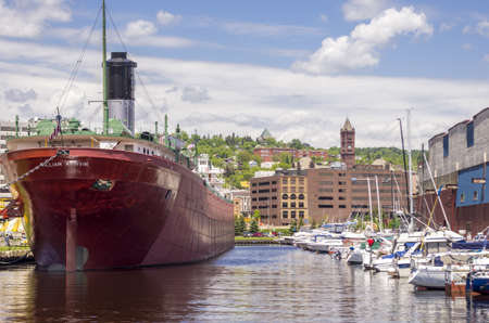 Duluth, Minnesota - June 20, 2013   SS William A  Irvin is a lake freighter that sailed as a bulk freighter on the Great Lakes as part US Steelのeditorial素材