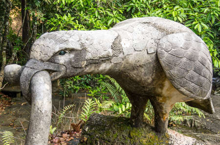 Koh Samui, Thailand - April 8th, 2014   Ancient animal statues in the Secret Buddha Garden north west of Lamai beach in Koh Samui, Thailand のeditorial素材