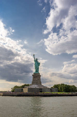 The Iconic symbol of America, The Statue of Liberty in New York, USA.