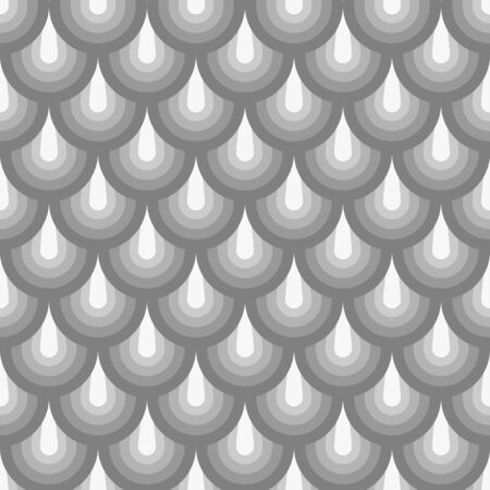 Seamless geometric pattern imitating grey fish skinのイラスト素材
