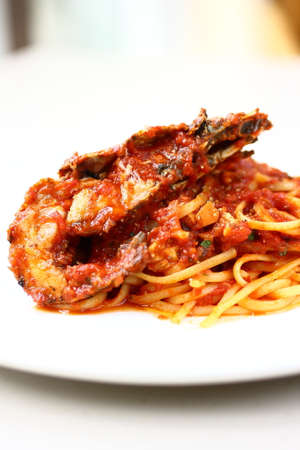 slipper lobster pastaの写真素材