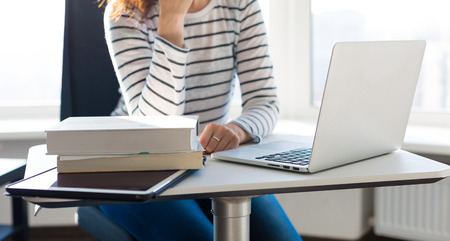 Young businesswoman working in the office