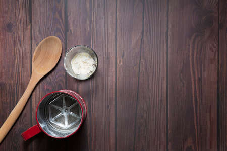Cooking dinner at home concept. High angle shotの写真素材
