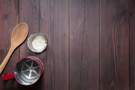 Cooking dinner at home concept. High angle shotの写真素材