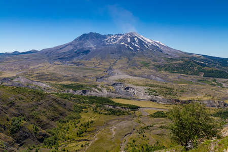 Beautiful vistas at Mt. St. Helens national volcanic monumentの写真素材