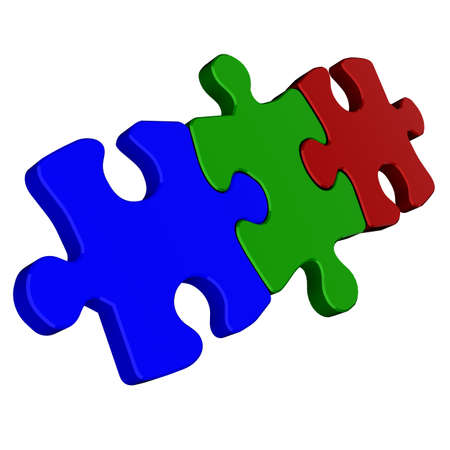 RGB Puzzleの写真素材