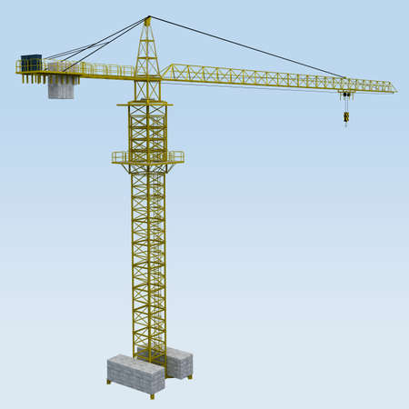 Crane with skyの写真素材