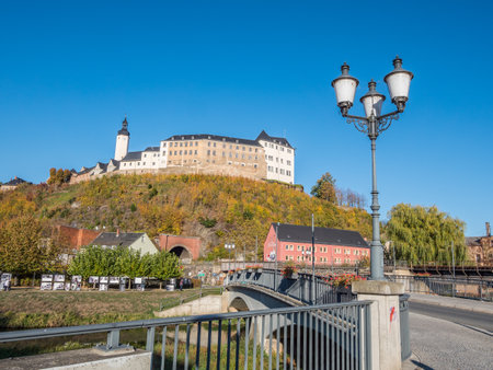 Greizer castle in autumnのeditorial素材