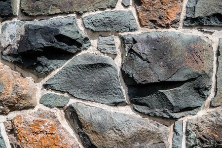Natural stones grouted