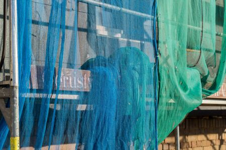 Safety net scaffoldingの写真素材