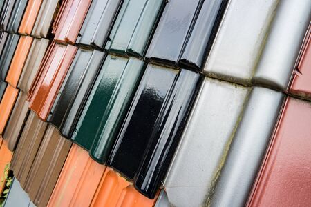 Roof tile patternの写真素材