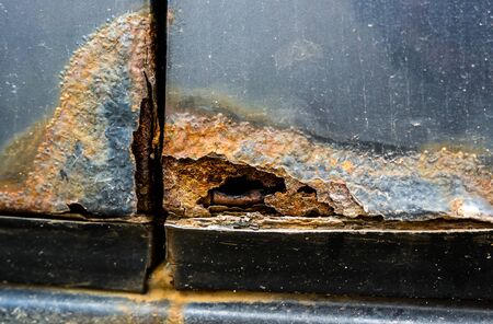 Car rusting throughの写真素材