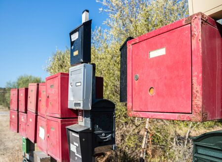 Many Italian letterboxes
