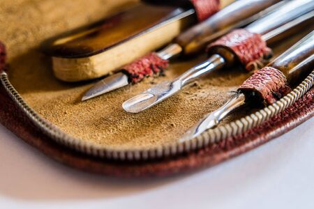 old manicure setの写真素材