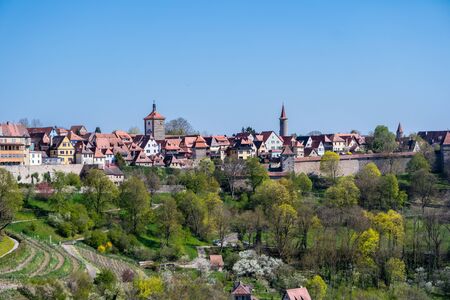 Panorama Rothenburg ob der Tauberの写真素材