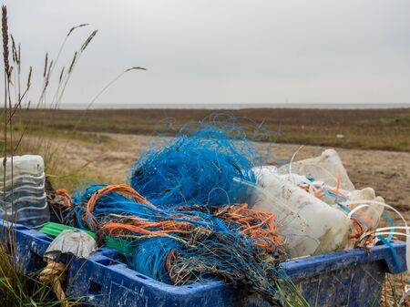 Plastic waste in the world's oceansの写真素材