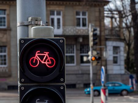 Bicycle light is on red
