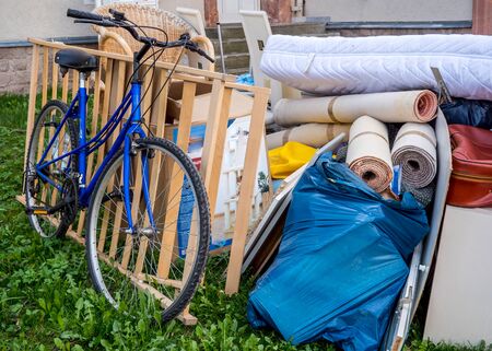 Bulky refuse collection Household waste disposalの写真素材