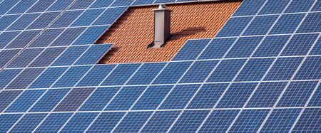 Panorama Photovoltaic Panel on the House
