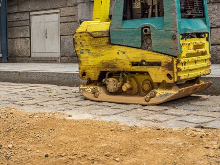 vibratory plate building site
