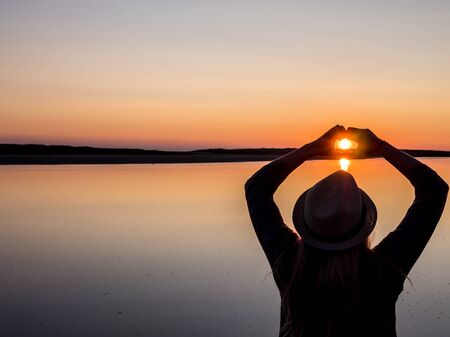 love on the beachの写真素材