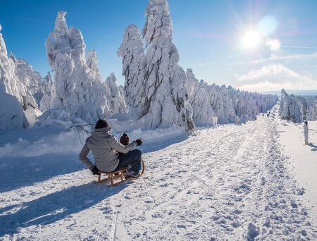Sledging on the Fichtelberg