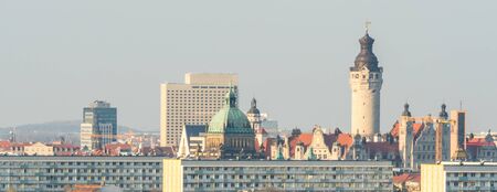 Panorama Skyline from Leipzigの写真素材