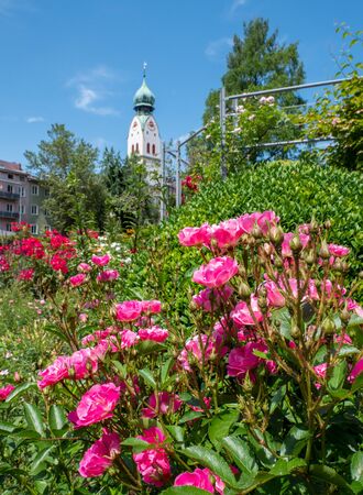 Rosenheim Park Bavaria Germanyの写真素材