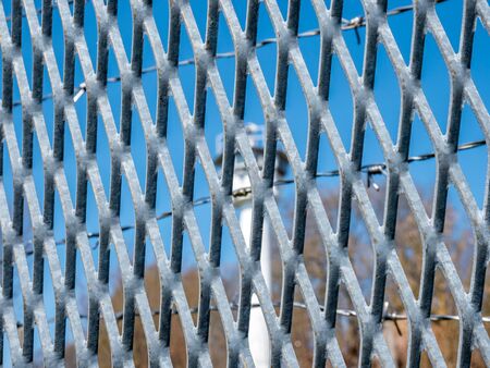 symbolic border fence at the border