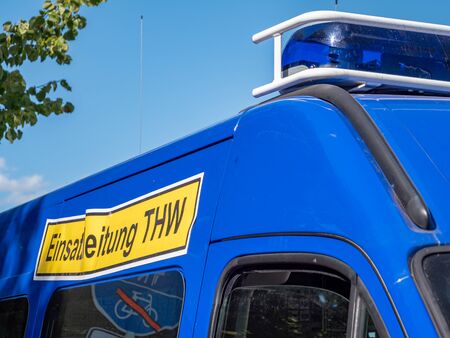 Use  THW vehicle at work in German