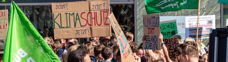 Panorama Fridays for Future Demo in german