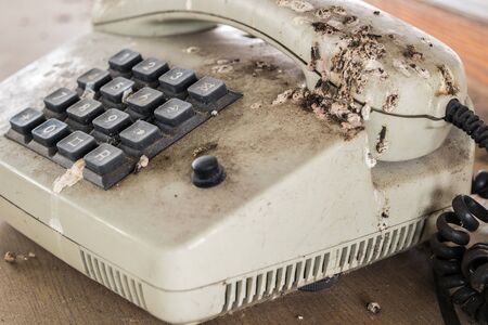 Old GDR landline phoneの写真素材