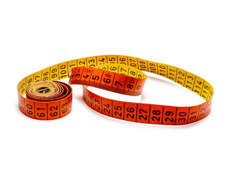 old gdr measuring tape isolated