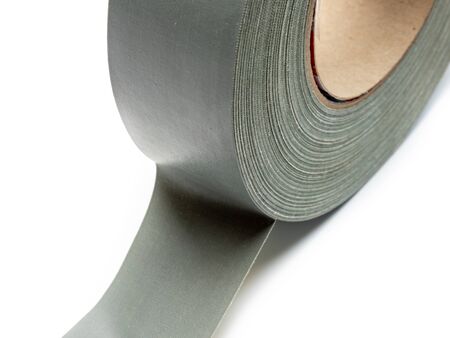 Duct tape roll isolated White Backgroundの写真素材