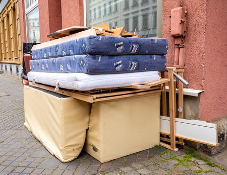 Bulky waste collection recycling center householdの写真素材