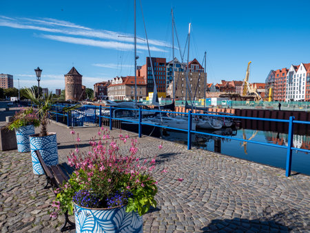 Port in Gdansk poland Europeのeditorial素材