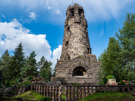 Tower on the Kuhberg in Vogtland Saxonyのeditorial素材