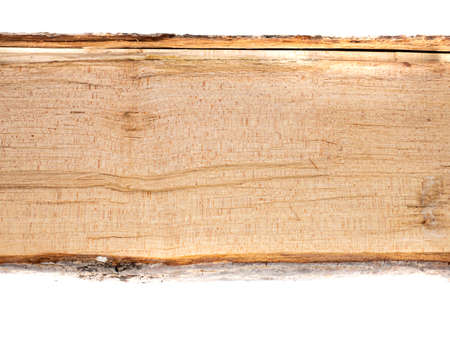 Wooden board on white backgroundの写真素材