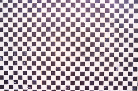 black and white checkerboard background textureの写真素材