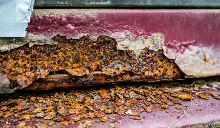Rust on an old carの写真素材