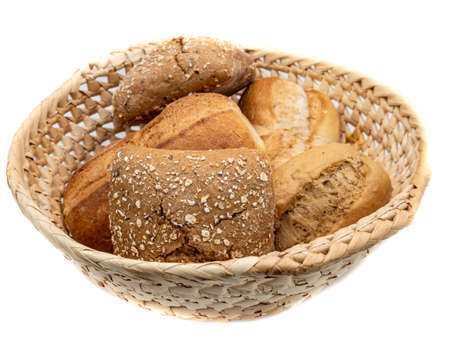 Roll basket isolated on white background