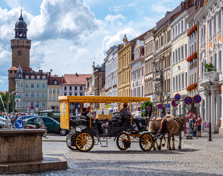 Old town of Goerlitz in Saxonyのeditorial素材