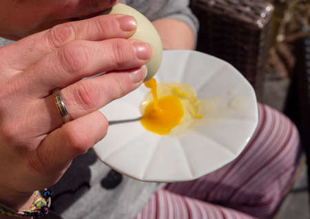 Blow out egg for Easter