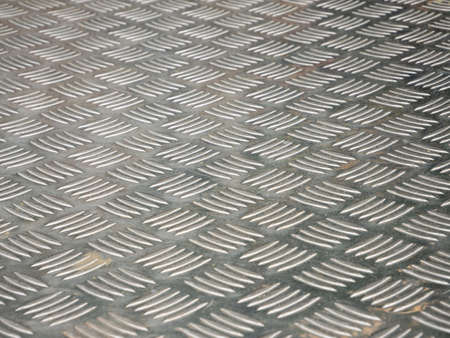Silver checker plate background texture
