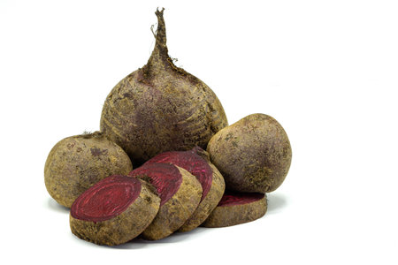 beet root isolated on white background