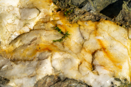 Close up of a quartz stoneの写真素材