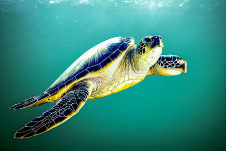 sea turtle on the beach