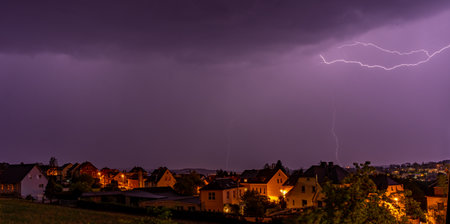 thunderstorm lightning in the night 02
