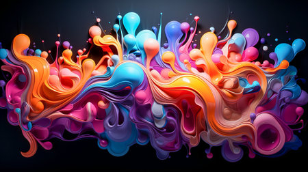 abstract background with flames and splashesの素材