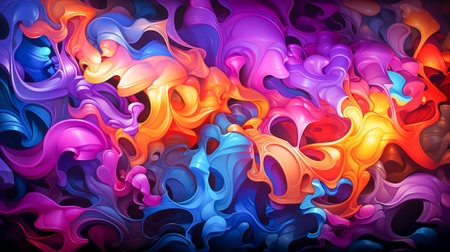 abstract background with flames and splashesの素材